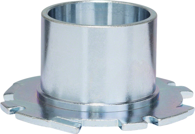 Template guide Bosch template guide 30 mm for precise routing.