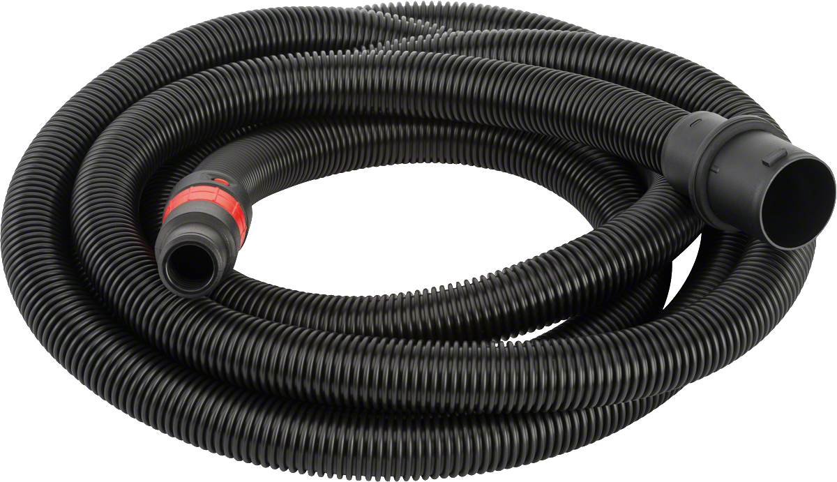 Bosch 5m hose with adapter and bayonet lock for tools.