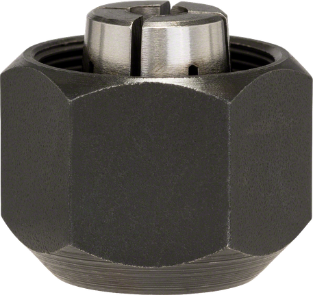 Collet Bosch collet nut 6mm diameter, 27mm key width.