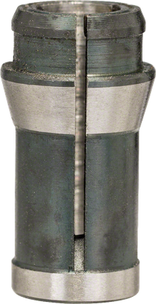 Collet without locking nut Bosch collet without locking nut, 1/4 inch diameter.