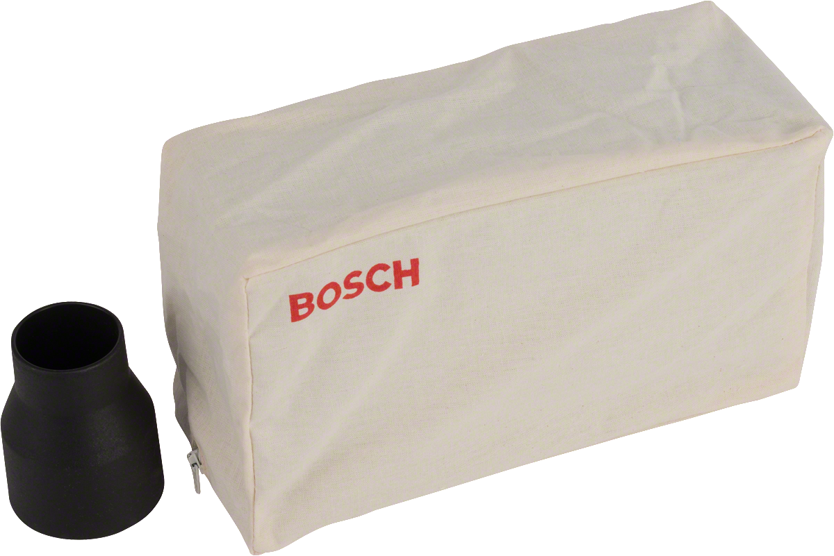 Bosch dust bag with connector for 40-44 mm diameter tools.