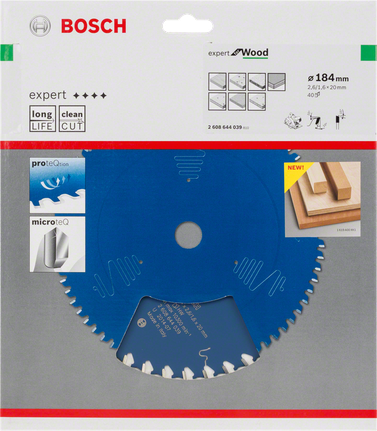 Bosch Expert for Wood circular saw blade 184 mm.