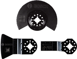 Bosch PRO U multitool blades for cutting wood and metal.