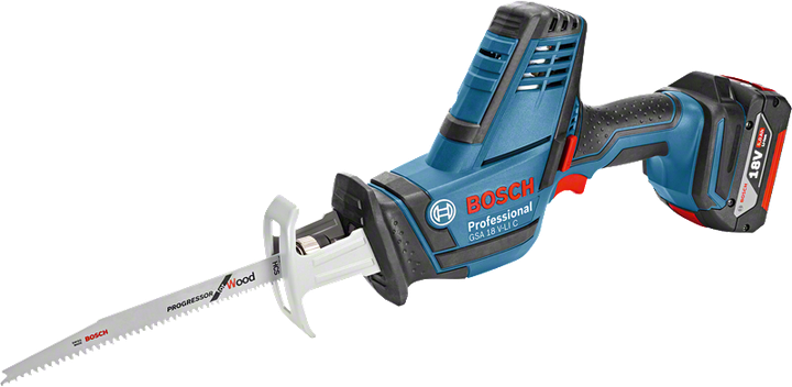 Bosch GSA 18V-LI C cordless reciprocating saw.