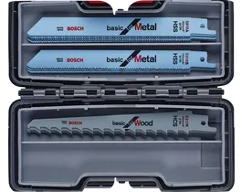 Bosch 15-piece saw blade set for wood and metal.