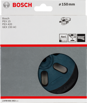 Bosch 150mm hard sanding pad.
