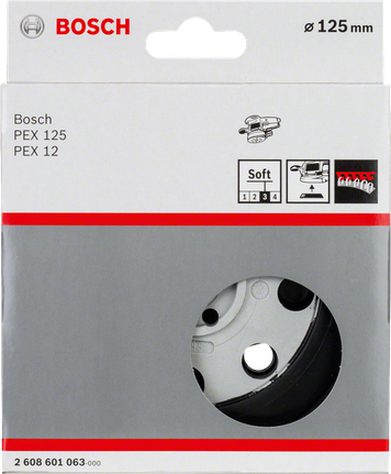 Bosch 125 mm soft sanding pad.