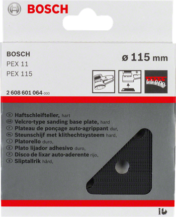 Bosch Velcro-type sanding base plate for PEX 11 and PEX 115.
