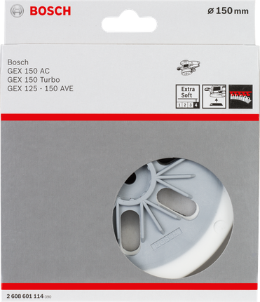 Bosch extra soft sanding pad for GEX 150 and 125 sanders.
