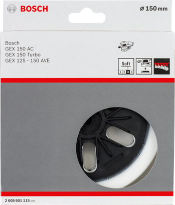 Bosch 150 mm soft sanding pad.