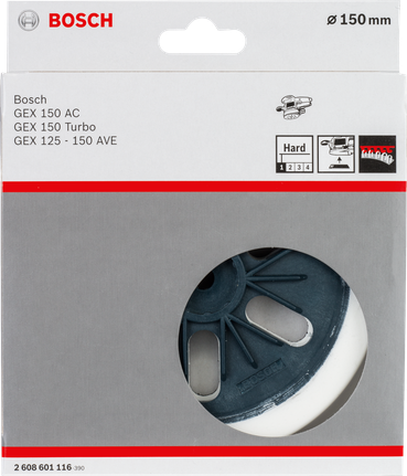 Bosch 150mm hard sanding pad for GEX 150 and 125 sanders.