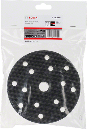Bosch 150mm sanding mesh disc with multi-hole design.