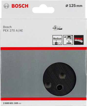 Bosch 125 mm sanding pad.