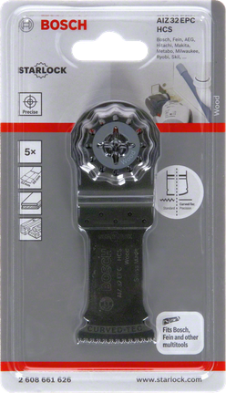 HCS plunge cut saw blade AIZ 32 EPC Wood Bosch AIZ 32 EPC plunge saw blade 1-1/4″ wood.