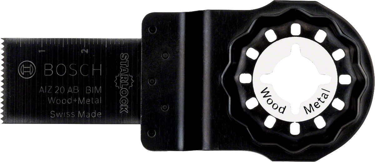 Bosch Starlock oscillating saw blade for wood and metal.