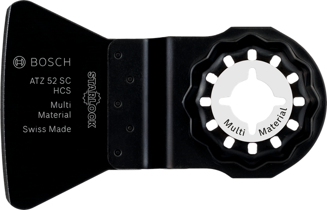 HCS scraper ATZ 52 SC, rigid Bosch Starlock ATZ 52 SC multi material scraper blade.