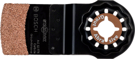 Bosch Starlock carbide grout and abrasive blade.