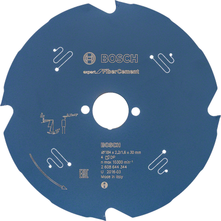EX FC H 184x30-4 Bosch EX FC H 184x30-4 saw blade for fiber cement.