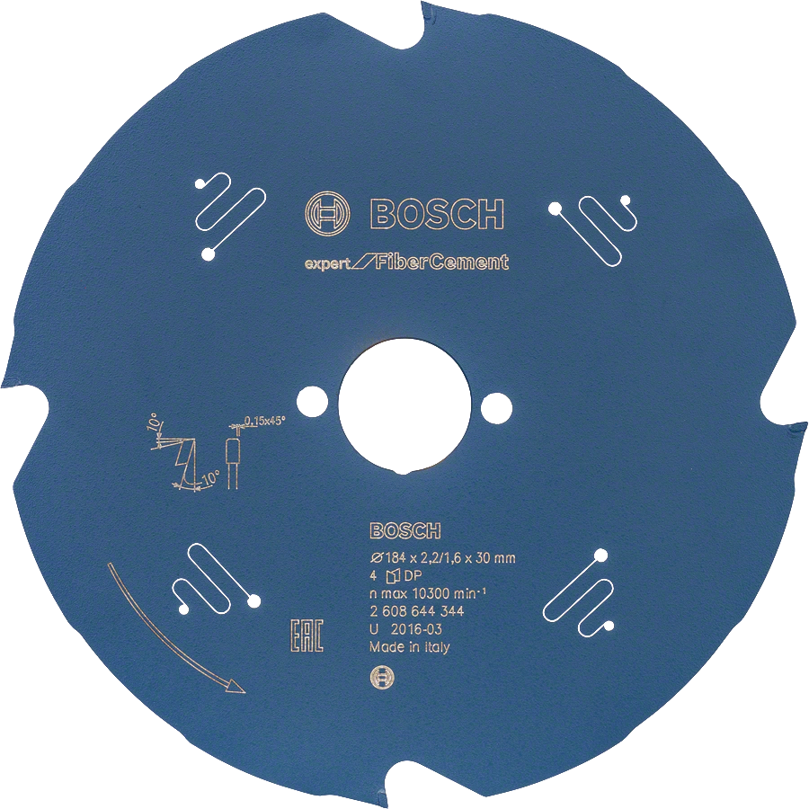 Bosch Expert FiberCement saw blade 184x30 mm.
