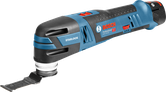 Bosch GOP 12V-28 cordless multi-tool with Starlock blade.