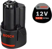 Bosch 12V 3.0Ah lithium-ion battery.