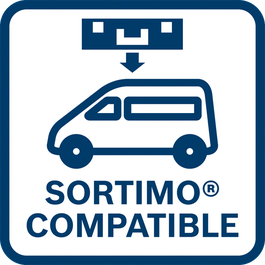 Load quickly and drive safely Fits the German TÜV-tested in-vehicle equipment system from SORTIMO perfectly and without an adapter