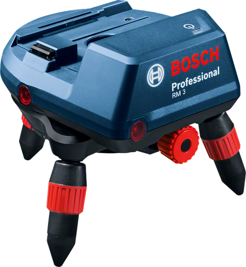 Bosch RM 3 accessory with adjustable tripod legs.