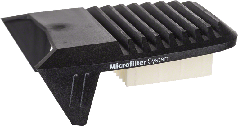 Dust box filter (of black execution) Bosch dust box filter with microfilter system.