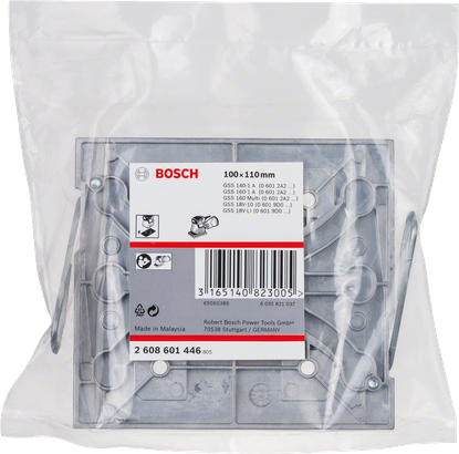 Bosch replacement sanding plate 100×110 mm.