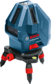 Bosch GLL 5-50 X laser leveling tool with tripod.