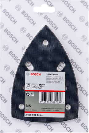 Bosch sanding plate 100x150mm for multi-sanders.