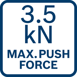 Maximum push force 3.5 kN