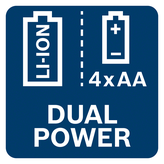 Bosch GLL 3-80 CG laser leveling tool with green lines.