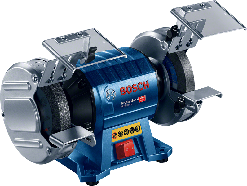 Bosch GBG 35-15 double-wheeled bench grinder.