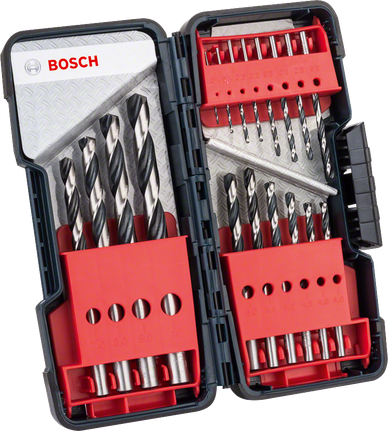 HSS Twist Drill Bit PointTeQ 18pcs ToughBox Set 1 - 10 mm Bosch HSS Twist Drill Bit PointTeQ 18pcs ToughBox set.