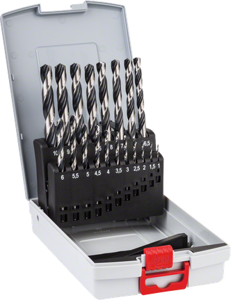 HSS Twist Drill Bit PointTeQ 19pcs ProBox 1 - 10 mm Bosch HSS Twist Drill Bit PointTeQ 19-piece set in ProBox.