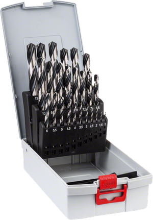 HSS Twist Drill Bit PointTeQ 25pcs ProBox 1- 13mm Bosch HSS Twist Drill Bit PointTeQ 25pcs ProBox set.