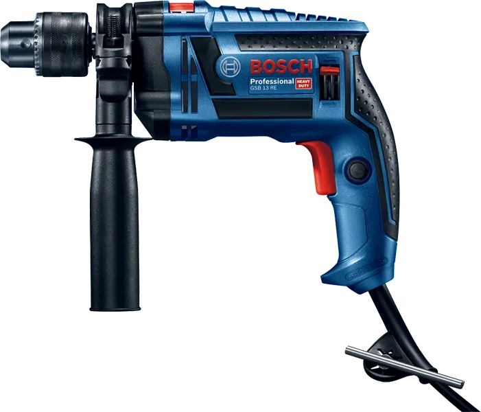 GSB 13 RE Bosch GSB 13 RE impact drill with side handle.