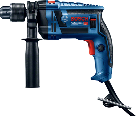 GSB 13 RE Bosch GSB 13 RE impact drill with side handle.