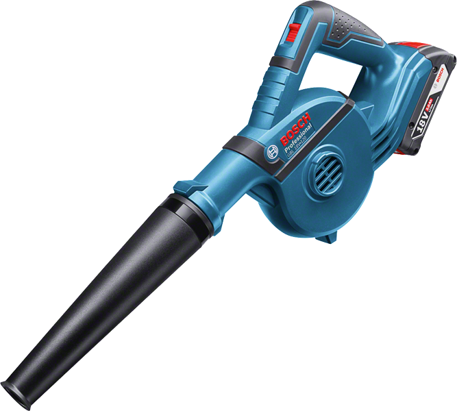 Bosch GBL 18V-120 cordless blower, 18V battery.