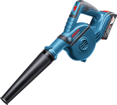 Bosch GBL 18V-120 cordless blower, 18V battery.