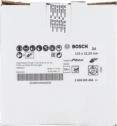 Bosch expert R444 metal cutting discs 115 x 22.23 mm.