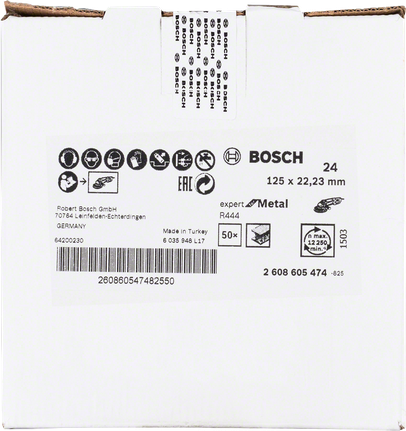 Bosch expert Metal R444 cutting discs 125mm for metal.