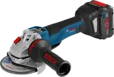 Bosch GWS 18V-10 PSC cordless angle grinder, 125 mm disc.