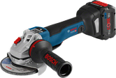 Bosch GWS 18V-10 PSC cordless angle grinder, 125 mm disc.