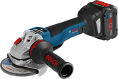 Bosch GWS 18V-10 PSC cordless angle grinder, 125 mm disc.