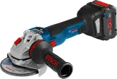 Bosch cordless angle grinder GWS 18V-10 SC with 8.0Ah battery.
