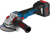 Bosch cordless angle grinder GWS 18V-10 SC with 8.0Ah battery.