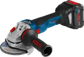 Bosch cordless angle grinder GWS 18V-10 SC with 8.0Ah battery.