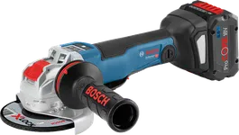 Bosch GWX 18V-10 PSC cordless angle grinder with X-LOCK.